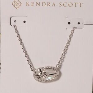 Kendra Scott Elisa Silver bow Pendant Necklace